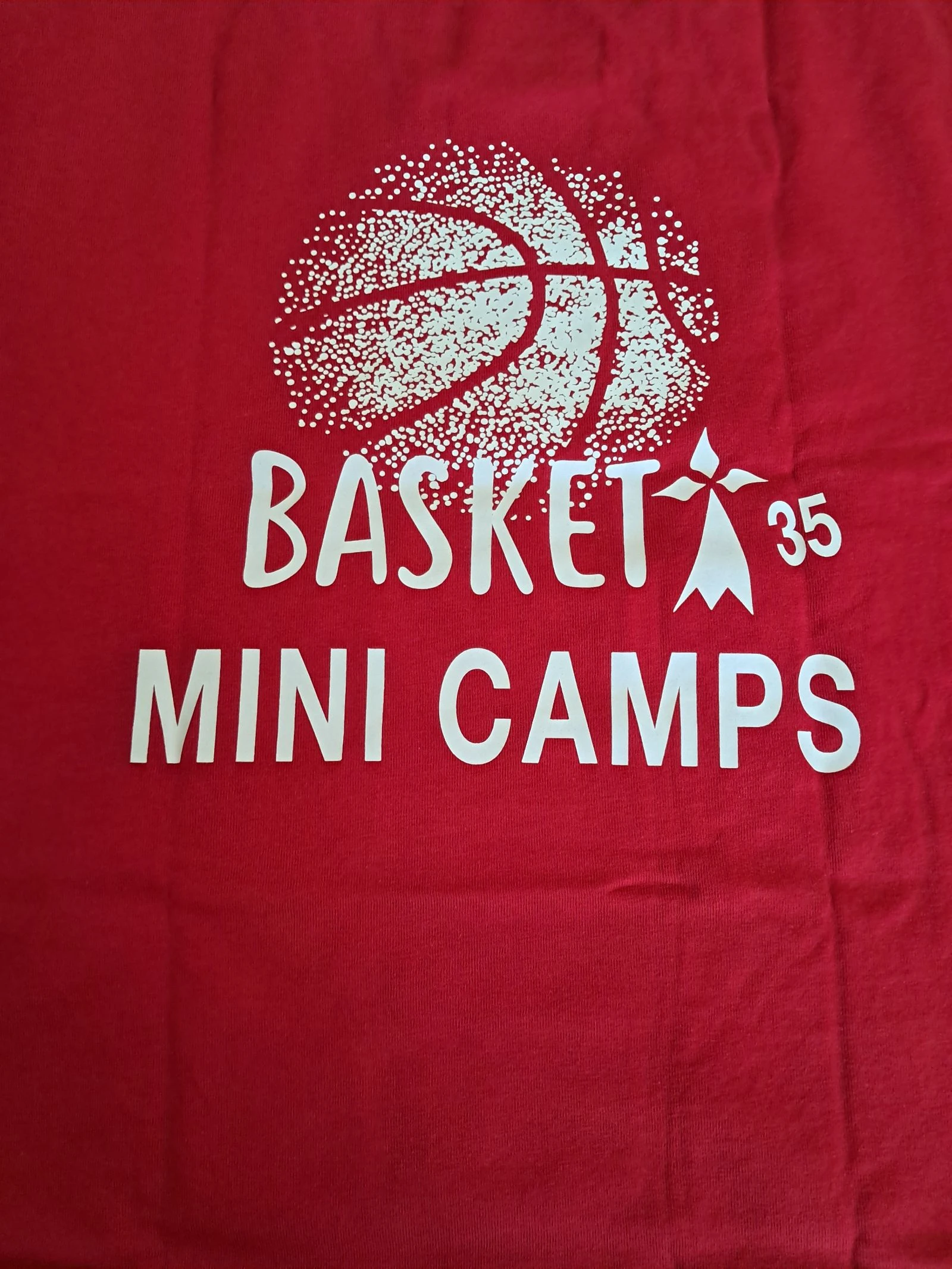 Camiseta de manga corta mini camps baloncesto 35 rojo 11-12 años – photo 3